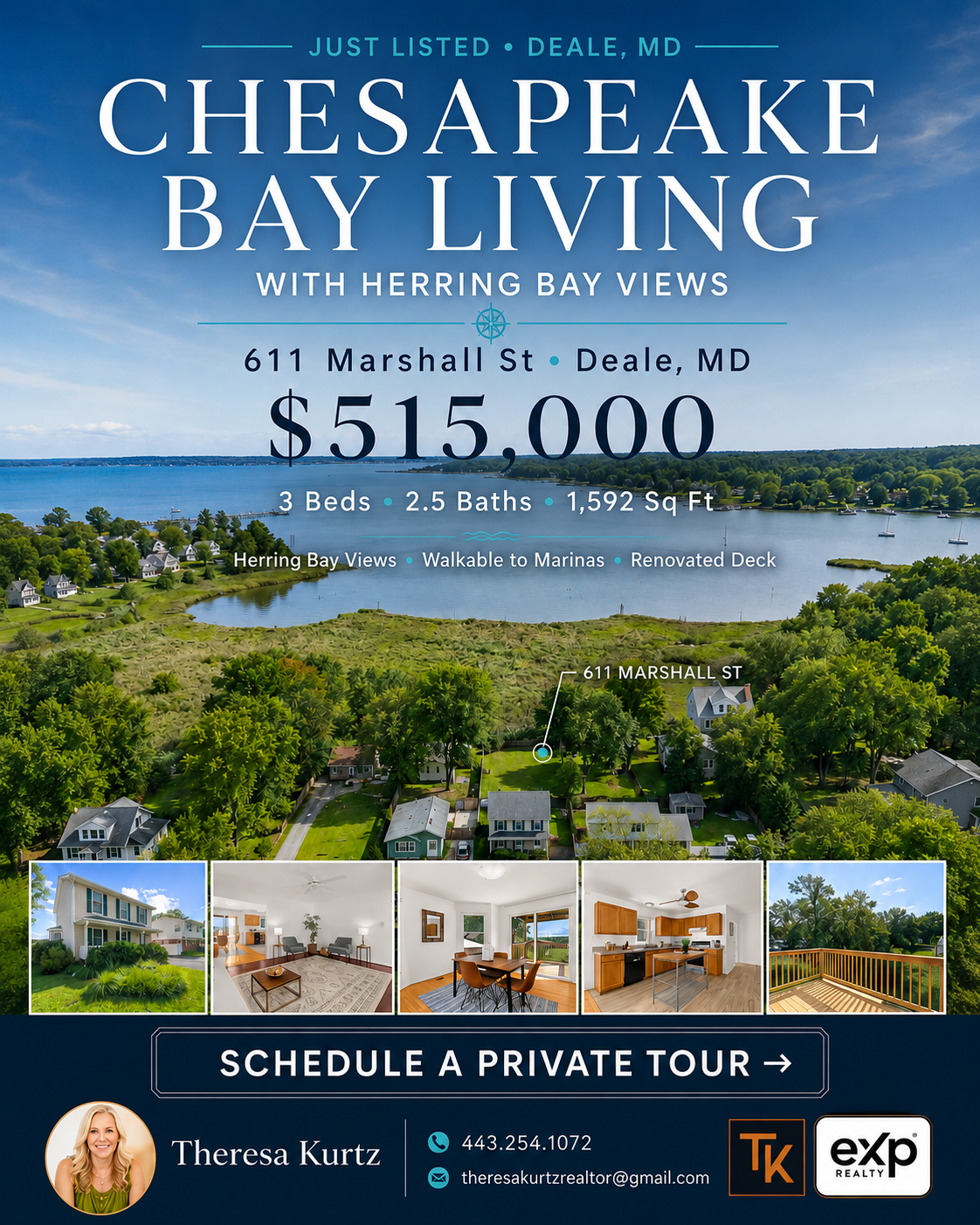 Listing marketing flyer created for the property campaign