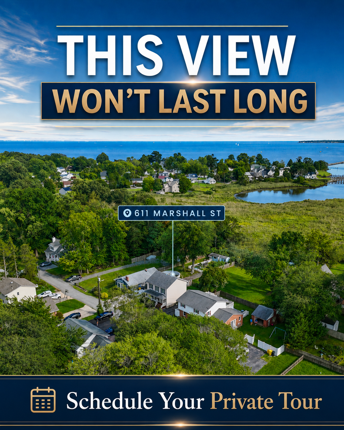 Meta ad creative from the 611 Marshall Street relaunch campaign