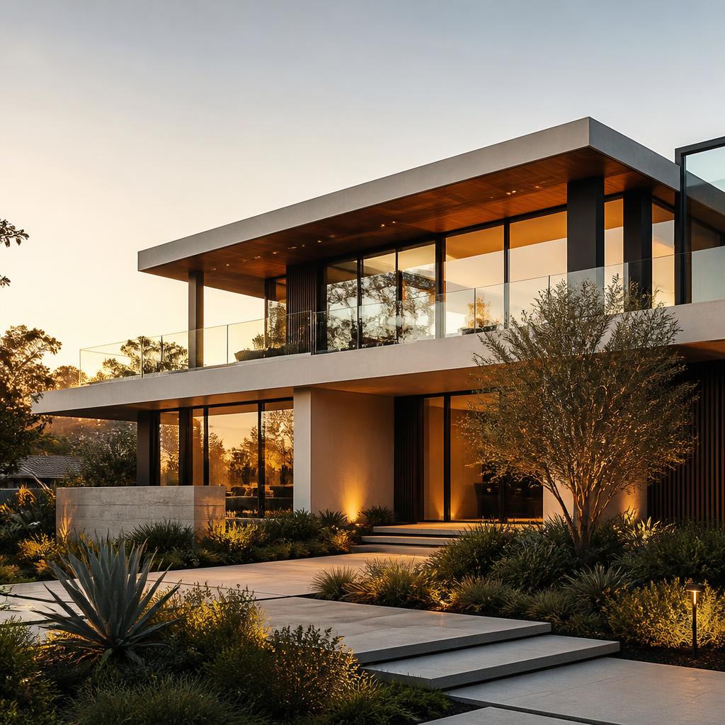 Modern residential property used as a listing launch campaign example